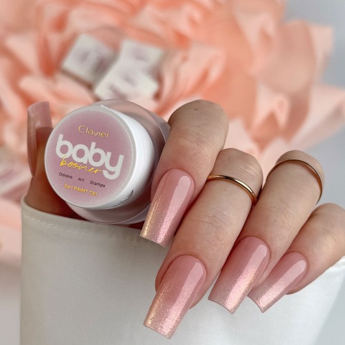 Clavier Nailsology Żel Baby Boomer 3w1 S01 Shimmer do stylizacji paznokci