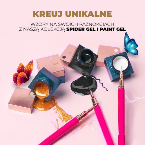 Clavier Żel do Zdobień Paznokci Spider Gel Pajęcza Sieć 5g Srebrny
