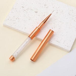 Clavier Pędzelek do zdobień z kryształkami 10mm, złoty