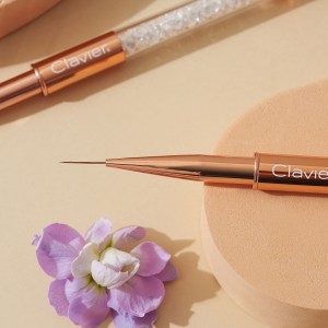 Clavier Pędzelek do zdobień z kryształkami 13mm, złoty
