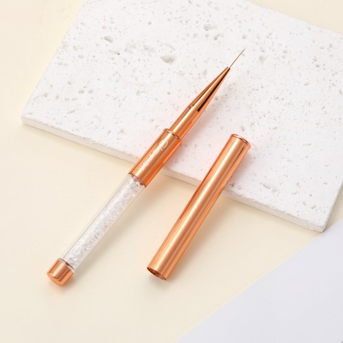 Clavier Pędzelek do zdobień z kryształkami 13mm, złoty