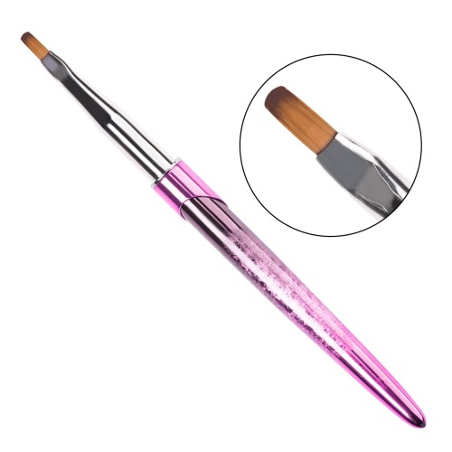 Clavier Pędzelek owalny do manicure, żelu i akrylozelu, 12 mm #4 / nr 5