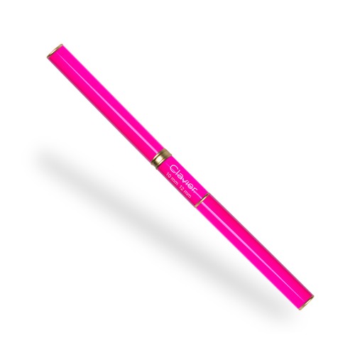 Clavier Pędzelek dwustronny do zdobień i żelu MAGENTA nr.012