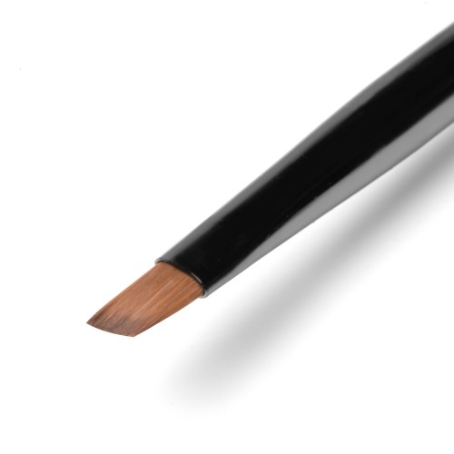Clavier Pędzelek do żelu i akrylożelu 04 skośny One Stroke czarny