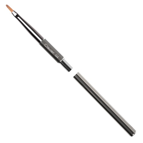 Clavier Pędzelek do cieniowania, do zdobień, akwareli Zhostovo 04 srebrny 7.2mm
