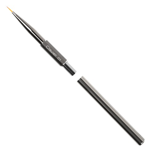 Clavier Pędzelek cienki do zdobień paznokci, precyzyjny (7mm) nr 01