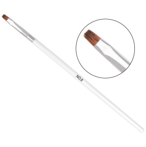 Clavier Pędzelek do Żelu do Zdobień Paznokci Manicure NO.8