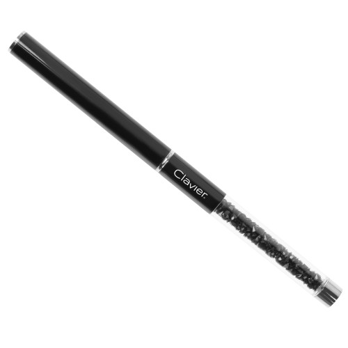 Clavier Pędzelek do żelu z cyrkoniami #6 KRYSZTAŁKI czarny
