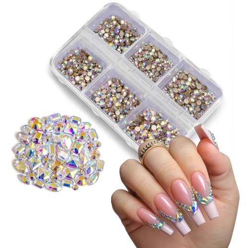 Clavier Kryształki Nail Diamond, cyrkonie, mix, gold