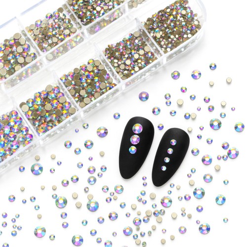 Clavier Kryształki Nail Diamond, cyrkonie, mix, gold
