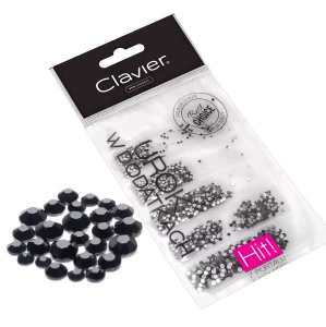 Clavier Cyrkonie 5w1 do paznokci, do manicure, dżety do zdobień paznokci, 1440 szt. 006