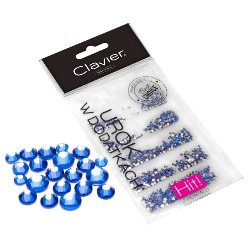 Clavier Cyrkonie do zdobień 5w1, 1440 szt. do manicure, paznokci dżety 005