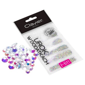 Clavier Cyrkonie do zdobień 5w1, 1440 szt. do manicure, paznokci dżety 002