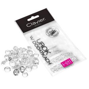 Clavier Cyrkonie do zdobień paznokci 5w1, 1440 szt. do manicure Dżety 001
