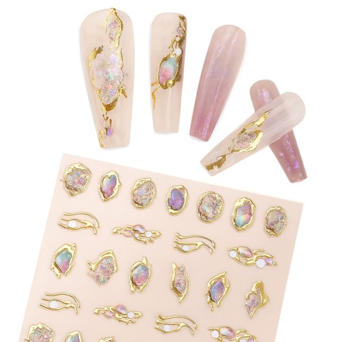 Clavier Naklejki do paznokci, 6D Nail Art Stickers, ozdoba nr. 95