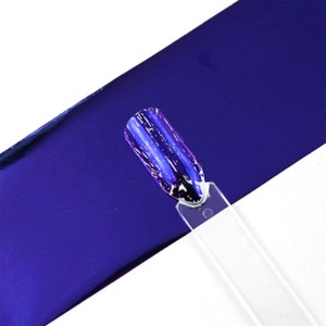 Clavier Folia transferowa do paznokci holograficzna kolor, ciemna purpura 1 szt 10x4cm