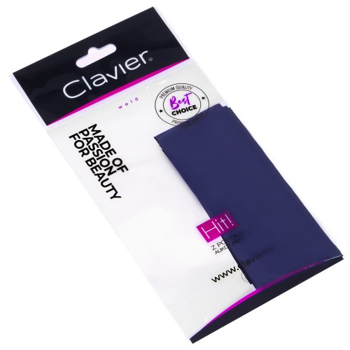 Clavier Folia transferowa do paznokci holograficzna ciemna purpura metaliczny efekt