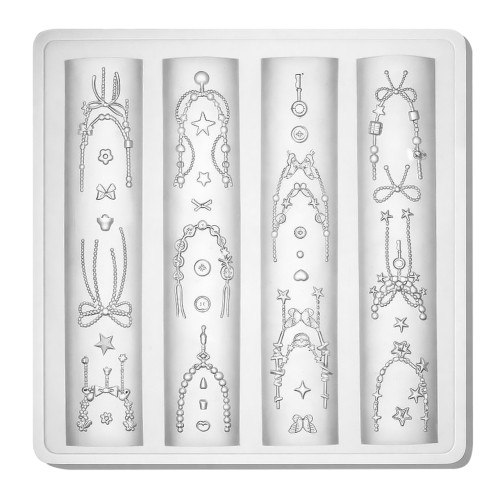 Clavier Silikonowe formy do ozdób 3D Nail Art Forms, nr.08