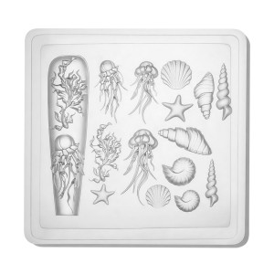 Clavier Formy silikonowe do ozdób 3D Nail Art Forms, nr.06
