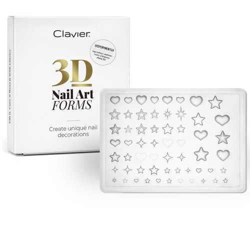 Clavier Formy silikonowe do Nail Art Forms 3D, nr.05