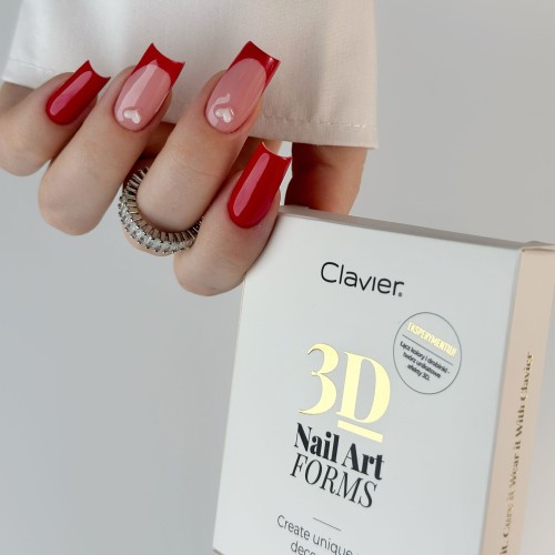 Clavier Profesjonalne formy Nail Art Forms 3D, nr.04
