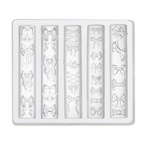 Clavier Formy silikonowe do ozdób 3D Nail Art Forms, kokardki, nr.10