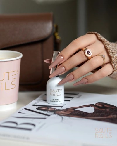 SAUTE NAILS Lakier Hybrydowy - S300 Honey Mocha 8 ml
