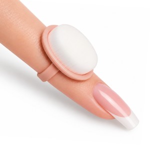 Clavier Mini szczoteczka, pierścionek do usuwania pyłu na palec, do paznokci różowa, 10szt.