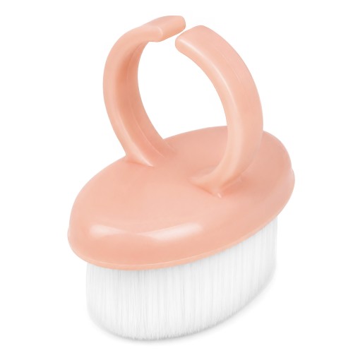 Clavier Mini szczoteczka, pierścionek do usuwania pyłu na palec, do paznokci różowa, 10szt.