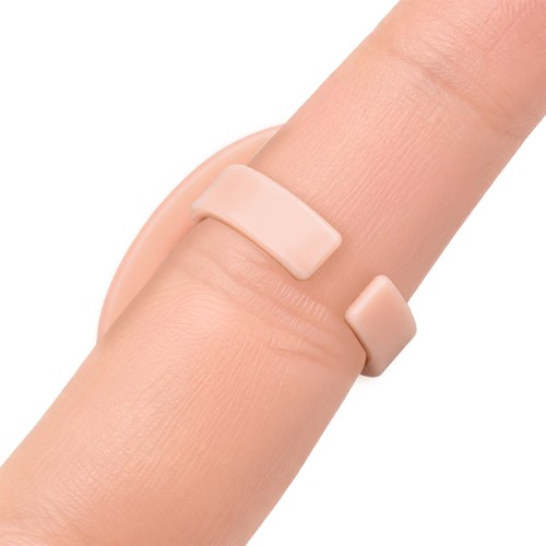 Clavier Mini szczoteczka, pierścionek do usuwania pyłu na palec, do paznokci różowa, 10szt.