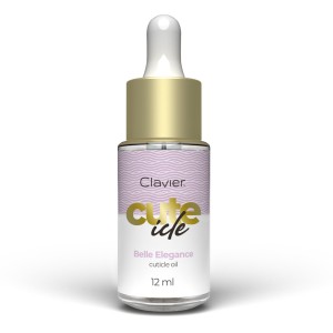 Clavier Oliwka do skórek, paznokci z pipetką CUTE ICLE, Belle Elegance, 12ml