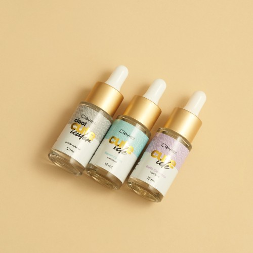 Clavier Oliwka do skórek, paznokci z pipetką CUTE ICLE, Belle Elegance, 12ml