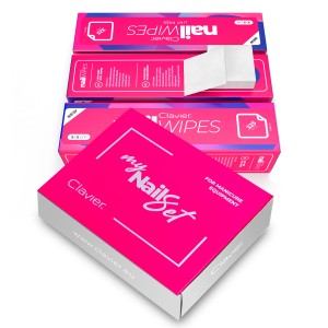 Clavier Waciki do paznokci, bezpyłowe Nail Wipes 3×325 szt. manicure