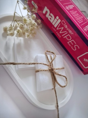 Clavier Waciki do paznokci, bezpyłowe Nail Wipes 3×325 szt. manicure