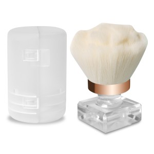 Clavier Pędzel do odpylania pyłu w etui, do paznokci, do makijażu, flower white