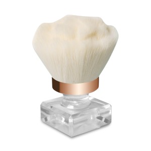 Clavier Pędzel do odpylania pyłu w etui, do paznokci, do makijażu, flower white