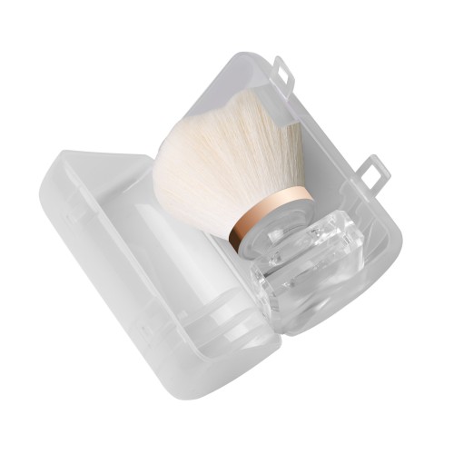 Clavier Pędzel do odpylania pyłu w etui, do paznokci, do makijażu, flower white