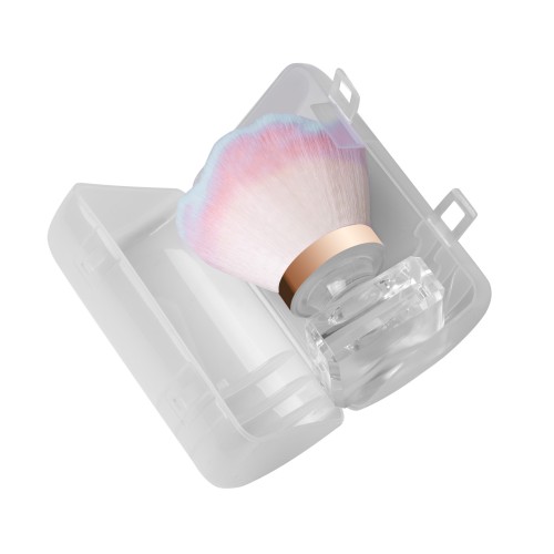 Clavier Pędzel do odpylania pyłu w etui, do paznokci, flower rainbow