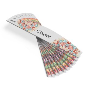Clavier Pilnik do paznokci Mandala, łódka slim 150/150, szary 10szt.