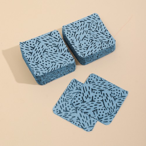 Clavier Perforowane waciki do paznokci, bezpyłowe Nail Wipes 600 szt., niebieskie