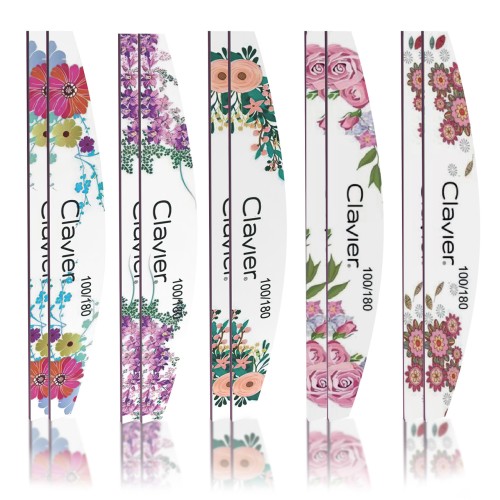 Clavier Pilnik Flowers łódka, profesjonalny, dwustronny gradacja 100/180 ZESTAW 10 SZTUK!!!