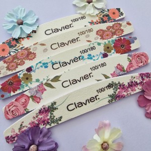 Clavier Pilnik Flowers łódka, profesjonalny, dwustronny gradacja 100/180 ZESTAW 10 SZTUK!!!