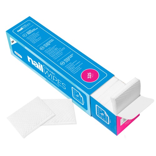 Clavier Perforowane waciki do paznokci, bezpyłowe Nail Wipes 325 szt.