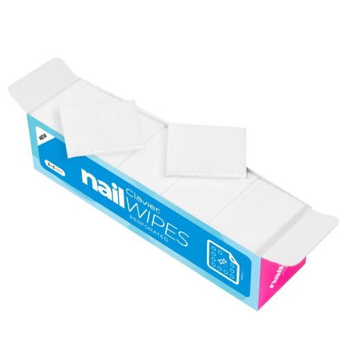 Clavier Perforowane waciki do paznokci, bezpyłowe Nail Wipes 325 szt.