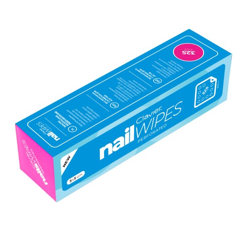 Clavier Perforowane waciki do paznokci, bezpyłowe Nail Wipes 325 szt.