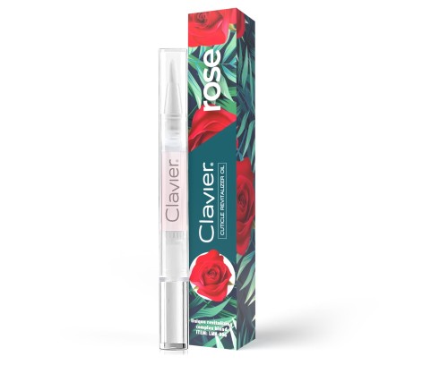 Clavier Oliwka do regeneracji skórek oraz paznokci manicure, rose, 5ml