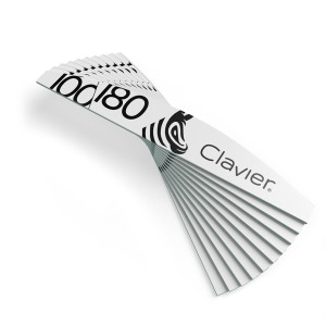Clavier Pilnik do paznokci NEW Zeberka Łódka 100/180, szary 10szt.