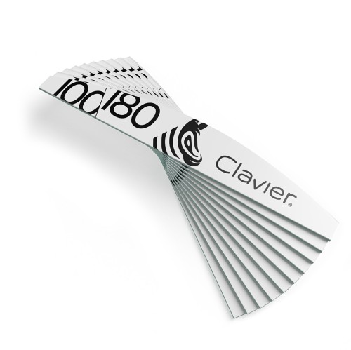 Clavier Pilnik do paznokci NEW Zeberka Łódka 100/180, szary 10szt.