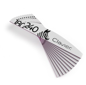 Clavier Pilnik do paznokci NEW Zeberka Łódka 180/240, szary 10 szt