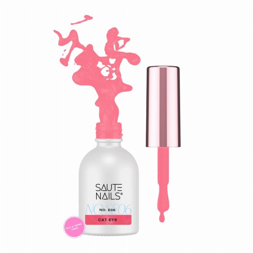 Saute Nails Lakier Hybrydowy - Cat Eye Effect E06 8 ml